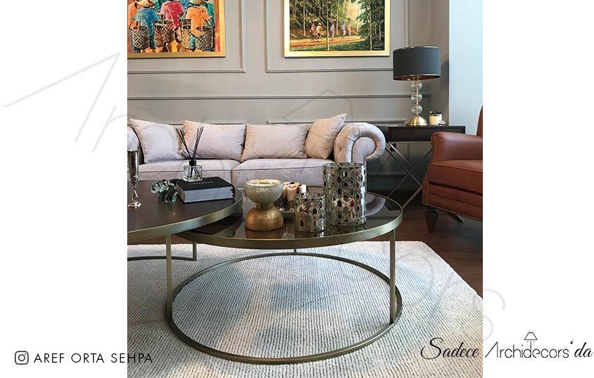 Aref Metal Ayak Orta Sehpa - Görsel 4