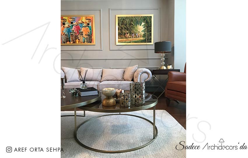 Aref Metal Ayak Orta Sehpa - Görsel 2