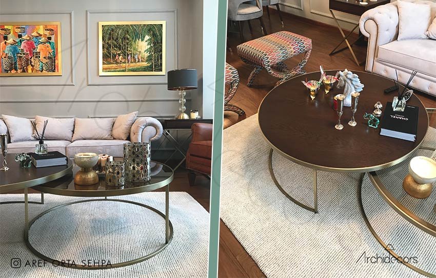 Aref Metal Ayak Orta Sehpa - Görsel 3